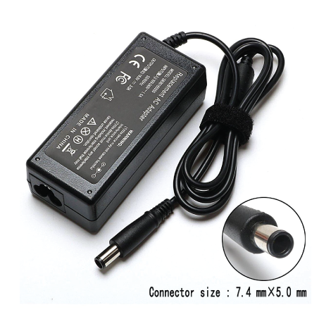 Laptop Charger for HP 18.5V 3.5A - Black