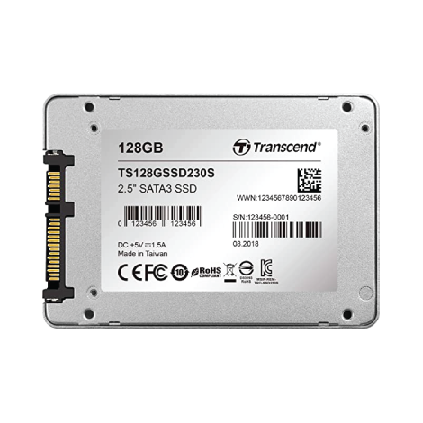 Transcend 128GB 230S SATA III 2.5 Inch Internal SSD